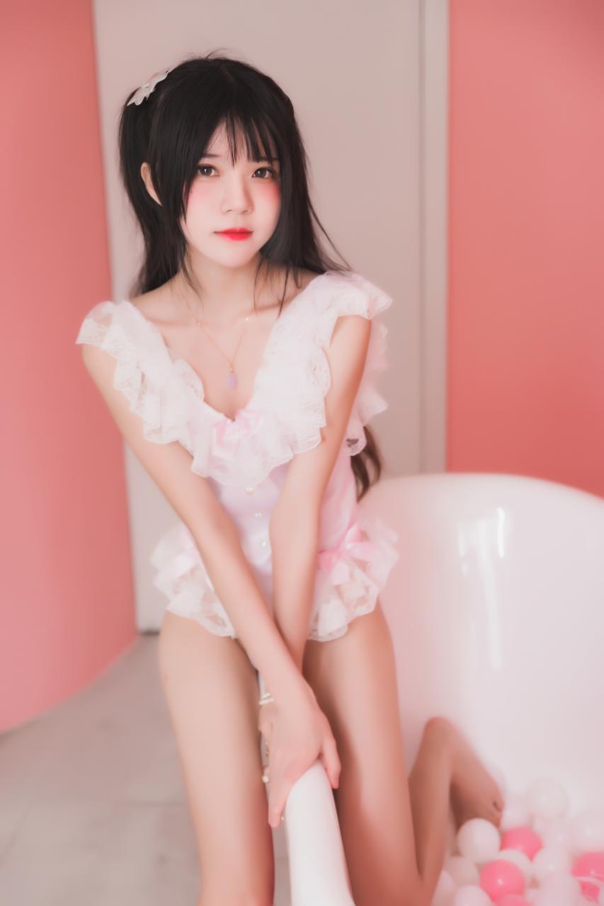 櫻桃喵 - 冬眠系列-粉色浴缸 57P