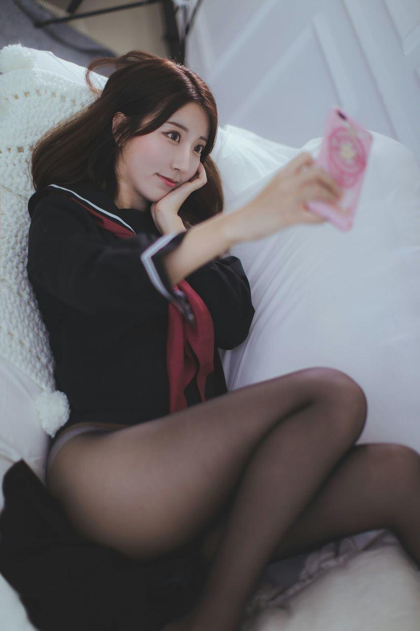黑川 - 學生 黑色學校制服 52P