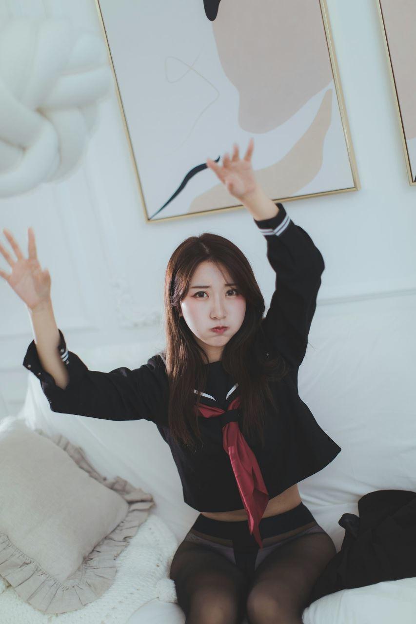 黑川 - 學生 黑色學校制服 52P
