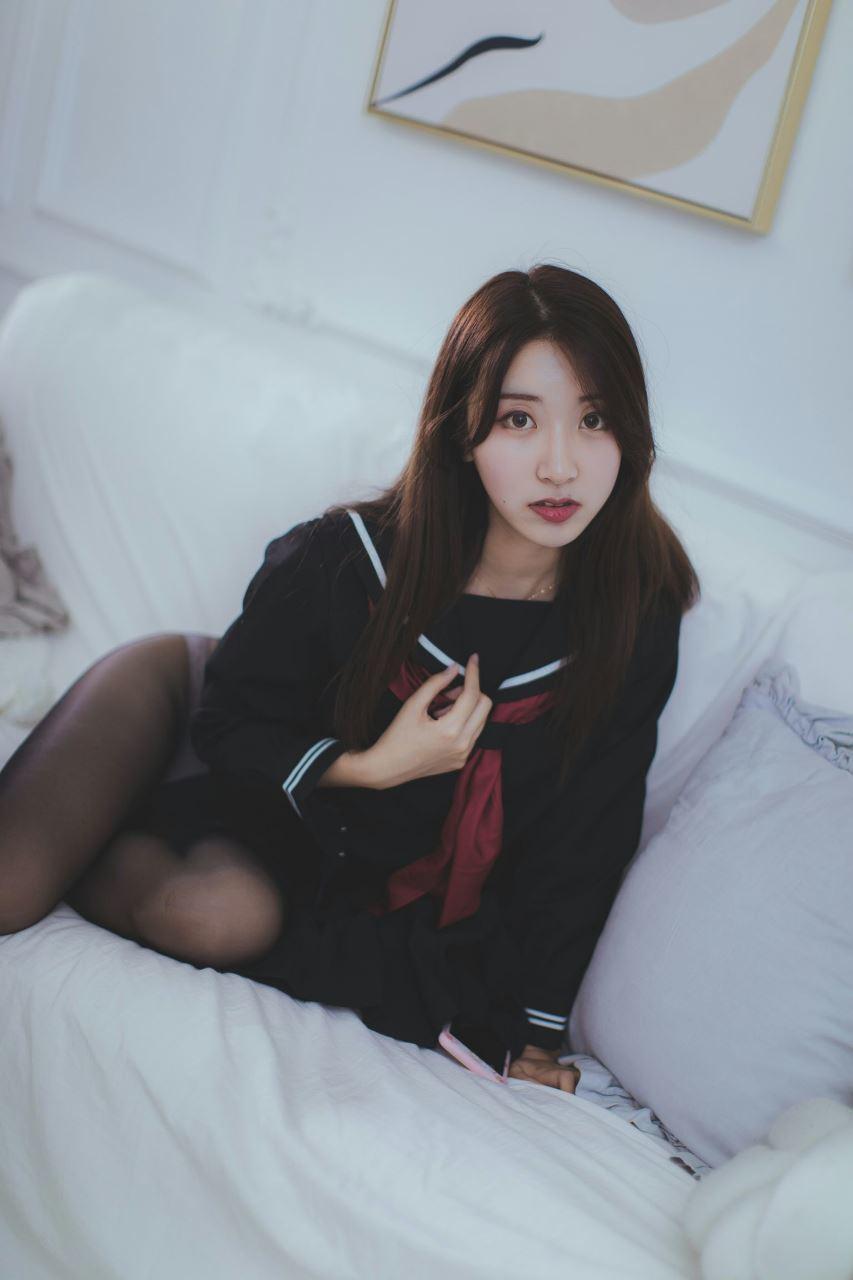 黑川 - 學生 黑色學校制服 52P