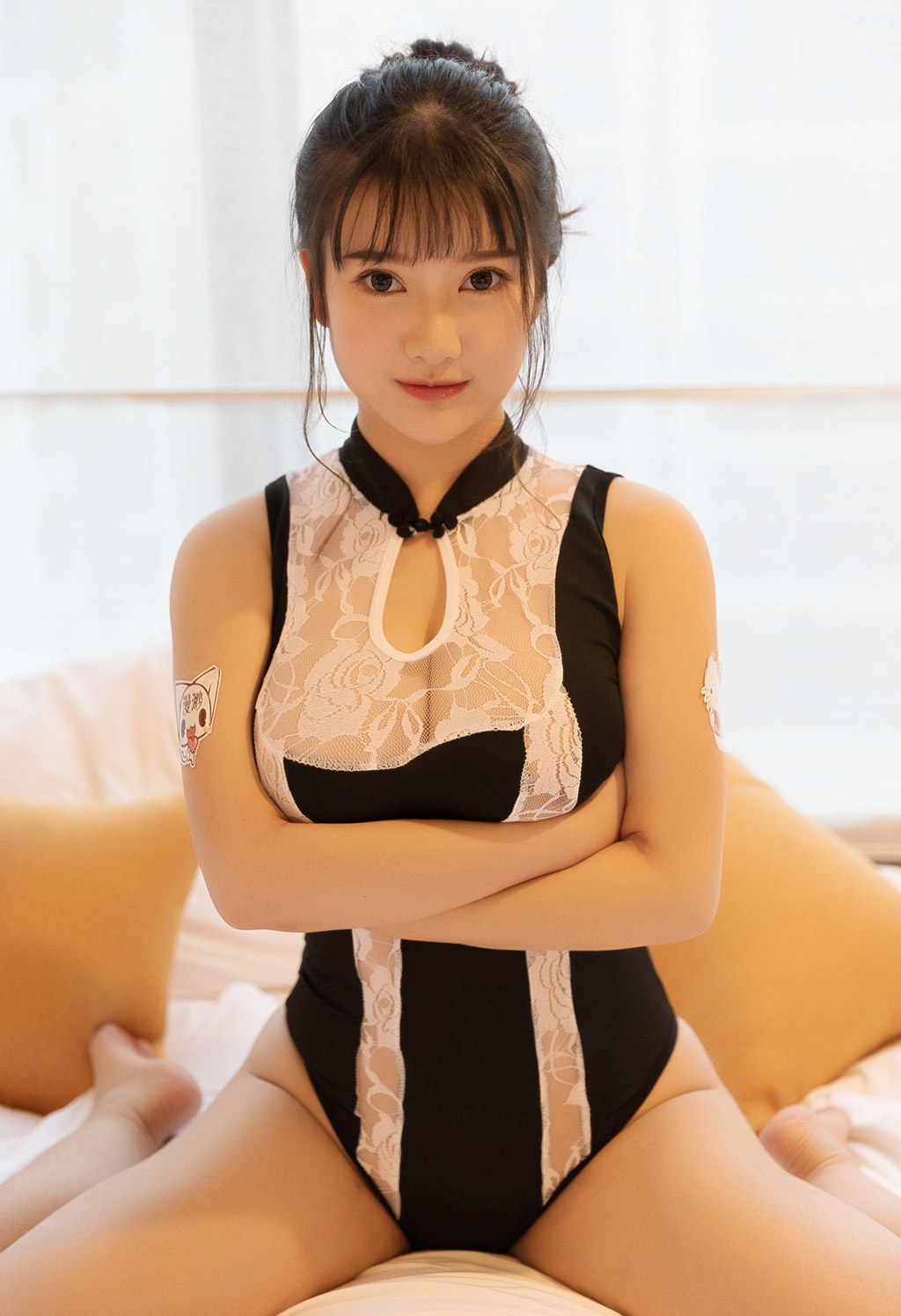 작은 유네 러프 컷 클래식 스타일 섹시 란제리 유혹