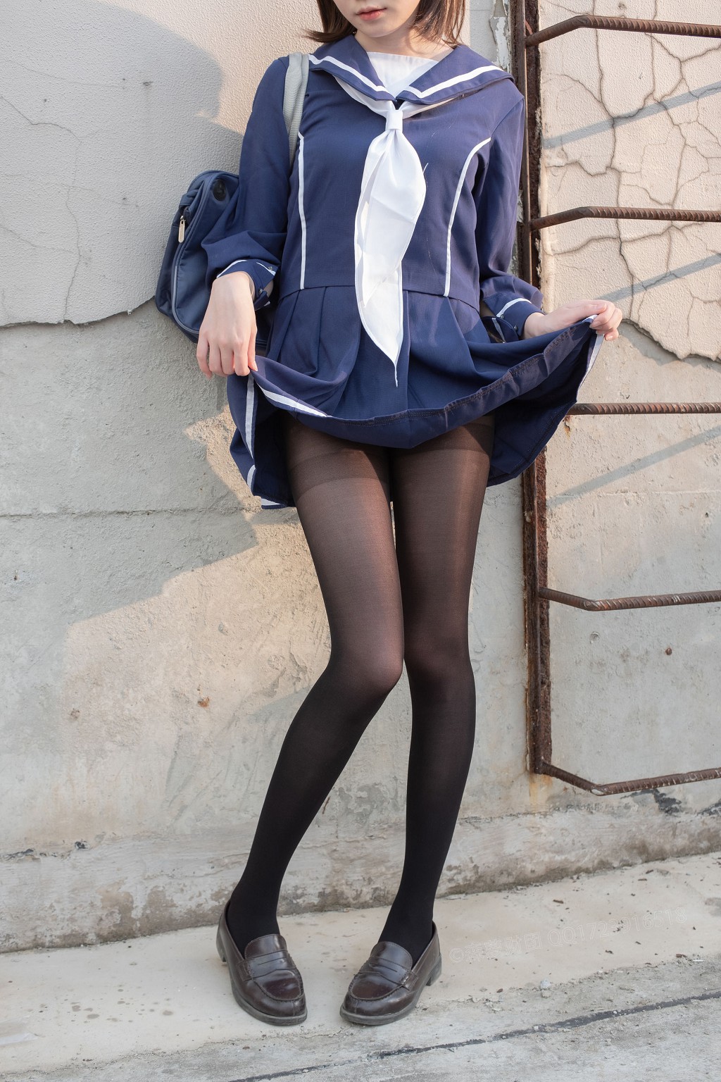 《天台黒絲水手服》 [森羅財団] X-043 写真集[110P
