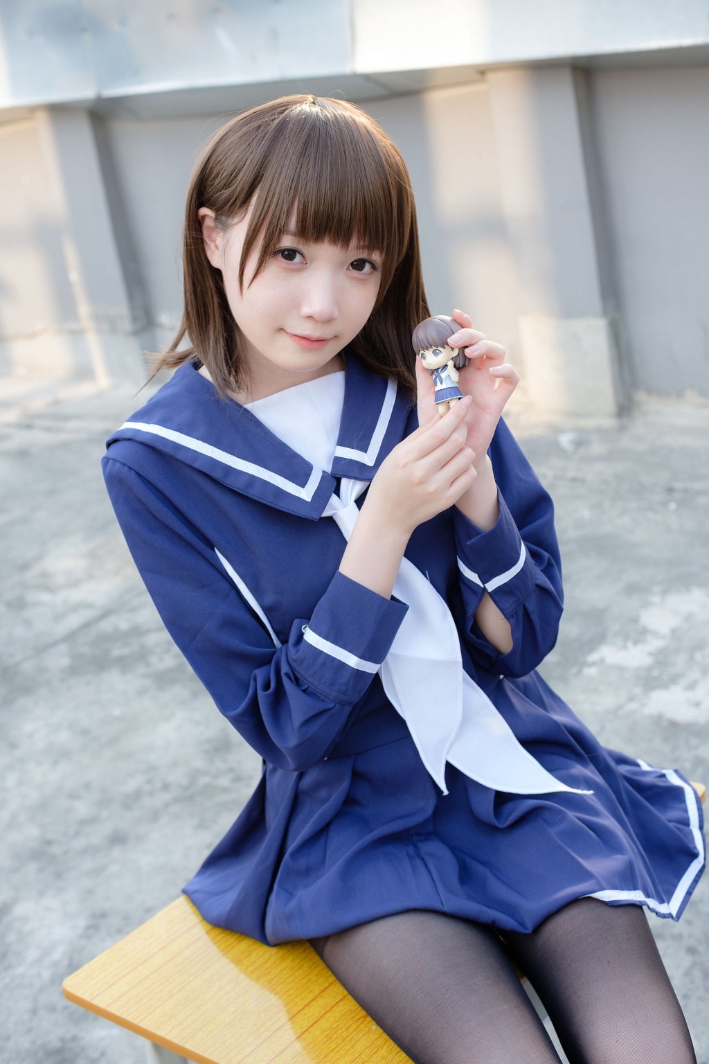 《天台黒絲水手服》 [森羅財団] X-043 写真集[110P