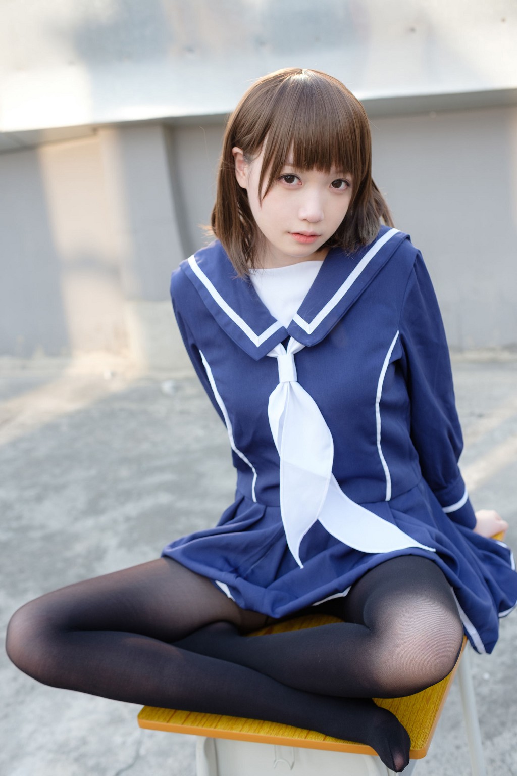 《天台黒絲水手服》 [森羅財団] X-043 写真集[110P