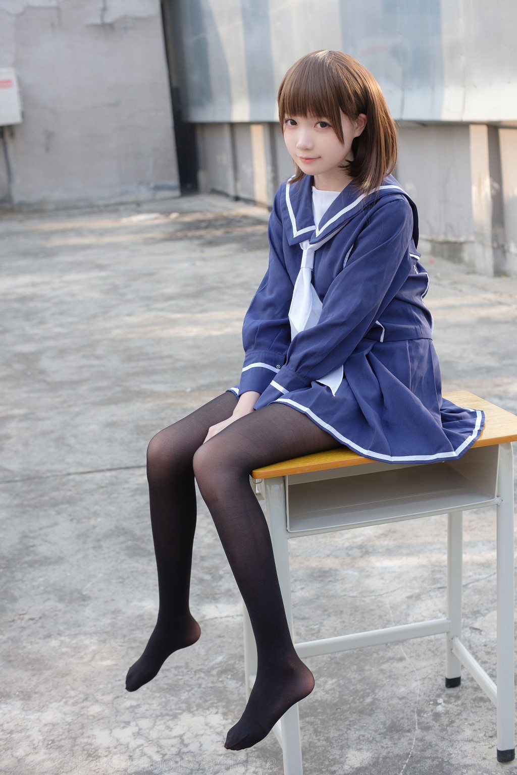 《天台黒絲水手服》 [森羅財団] X-043 写真集[110P
