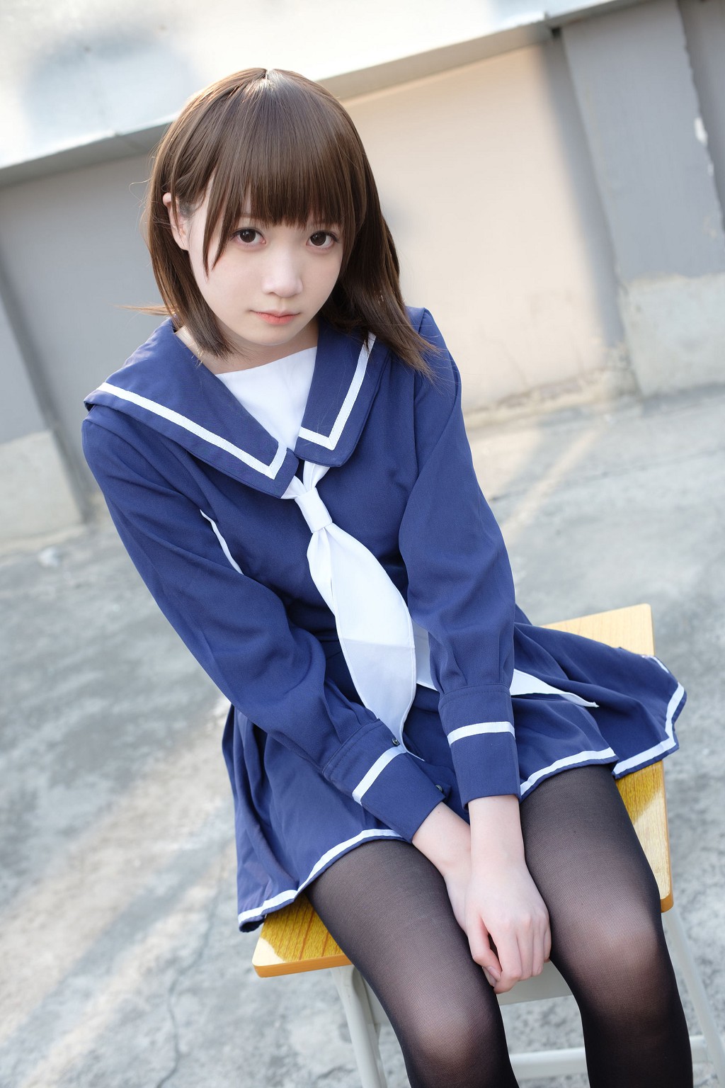 《天台黒絲水手服》 [森羅財団] X-043 写真集[110P