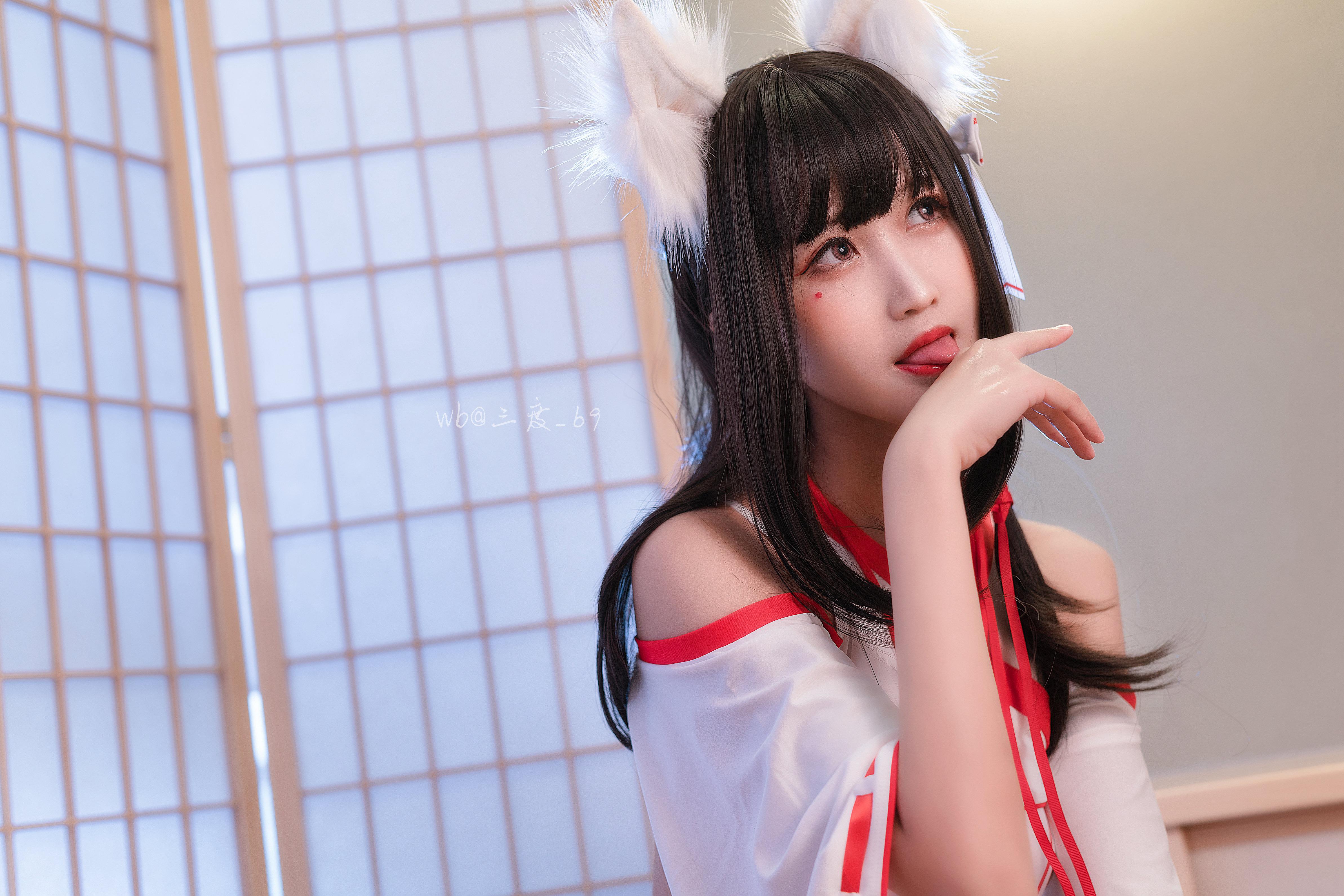 San Du_69] Fox Witch Girl + Red Cheongsam 45P