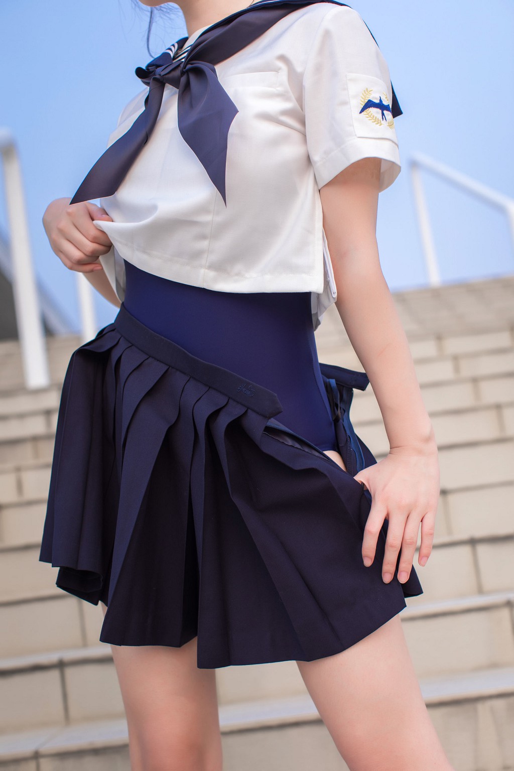 COSER雯妹《JK+白絲+死庫水》 [COSPLAY福利] 寫真集[20P