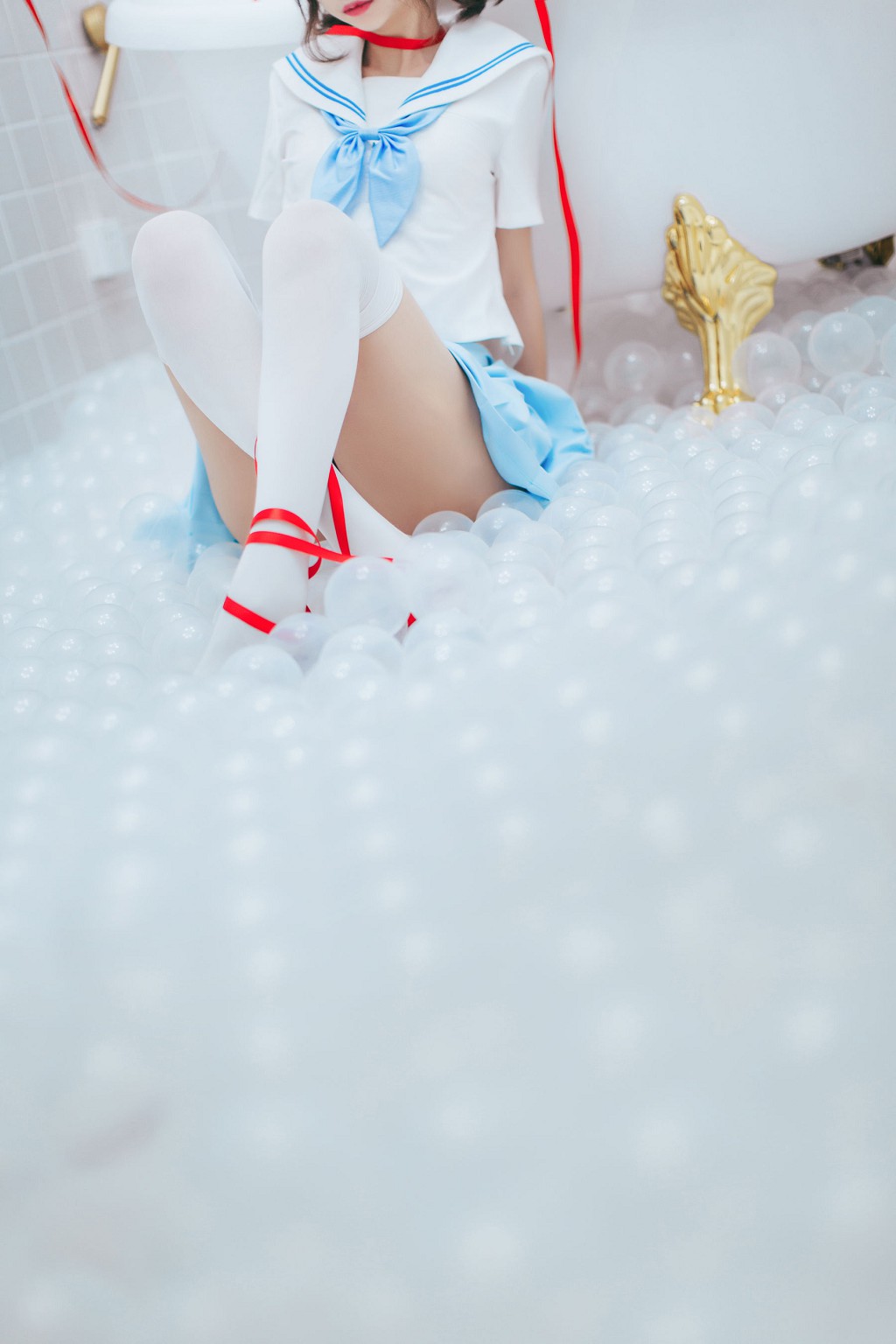 フンマオSS《浴室のセーラー服とパジャマ》 [ロリータCOS] 写真集[45P