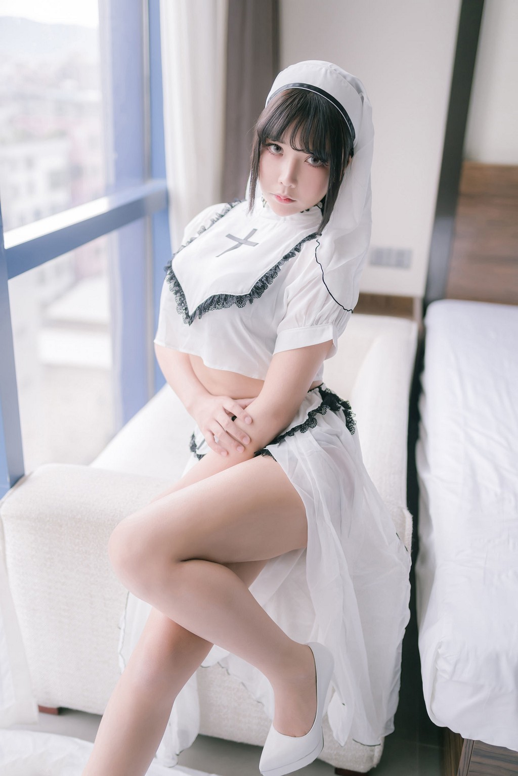 COSER抱走莫子aa《純白修女》 [COSPLAY美女] 寫真集[42P