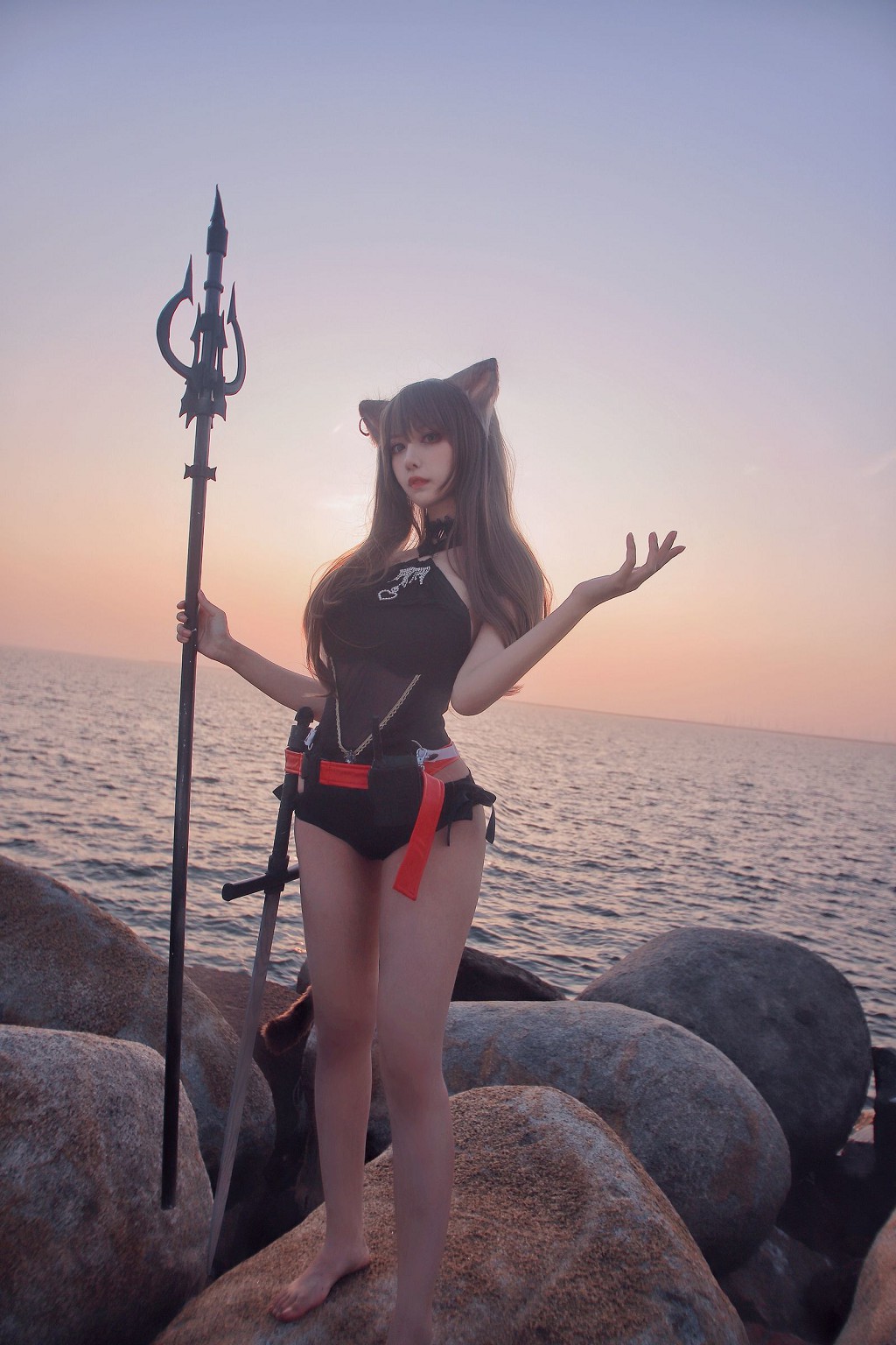 Shika Tiểu Lộc Lộc 《Thiên Hỏa Y phục bơi》 [COSPLAY Phúc lợi] Tập ảnh [22P