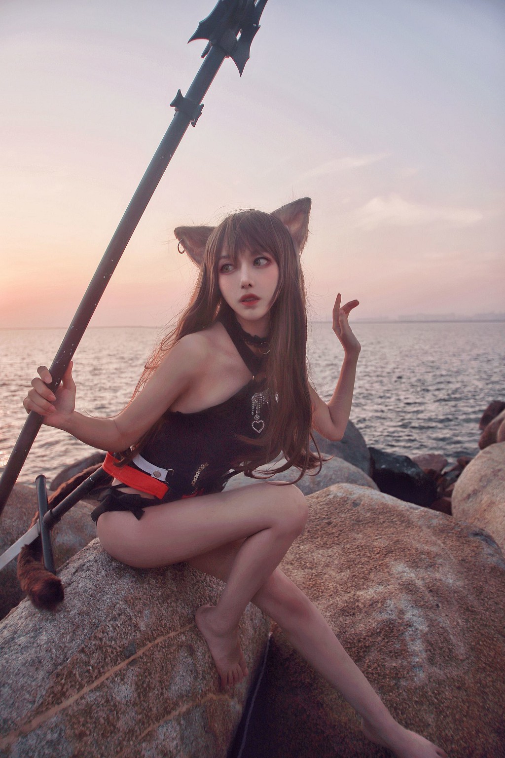 Shika Tiểu Lộc Lộc 《Thiên Hỏa Y phục bơi》 [COSPLAY Phúc lợi] Tập ảnh [22P