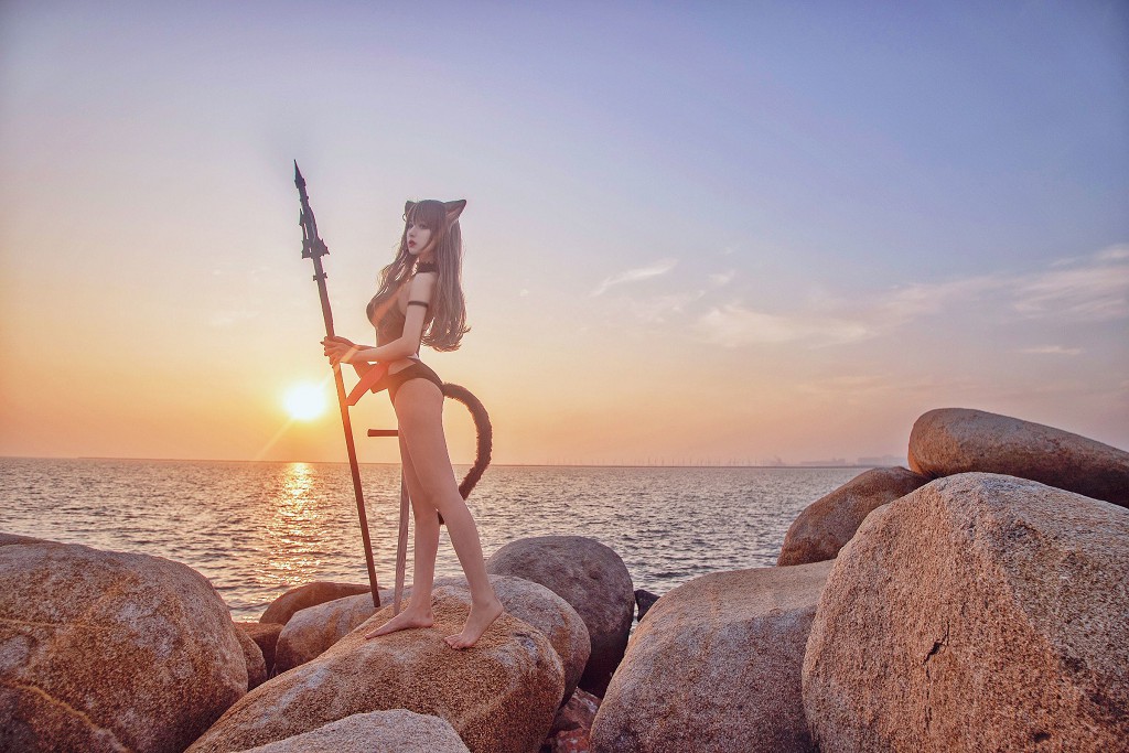 Shika Tiểu Lộc Lộc 《Thiên Hỏa Y phục bơi》 [COSPLAY Phúc lợi] Tập ảnh [22P