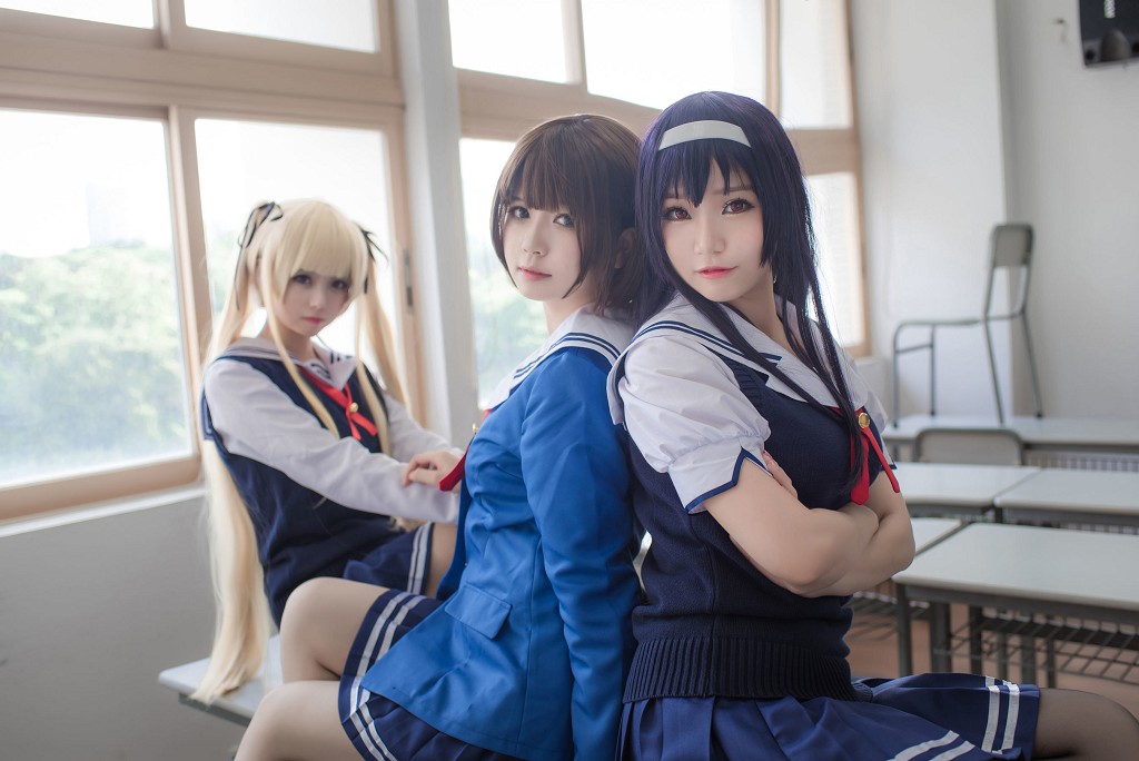 Bạch Kim Saki 《Đồng Phục Học Sinh》 [COSPLAY Phúc Lợi] Sổ Ảnh [29P
