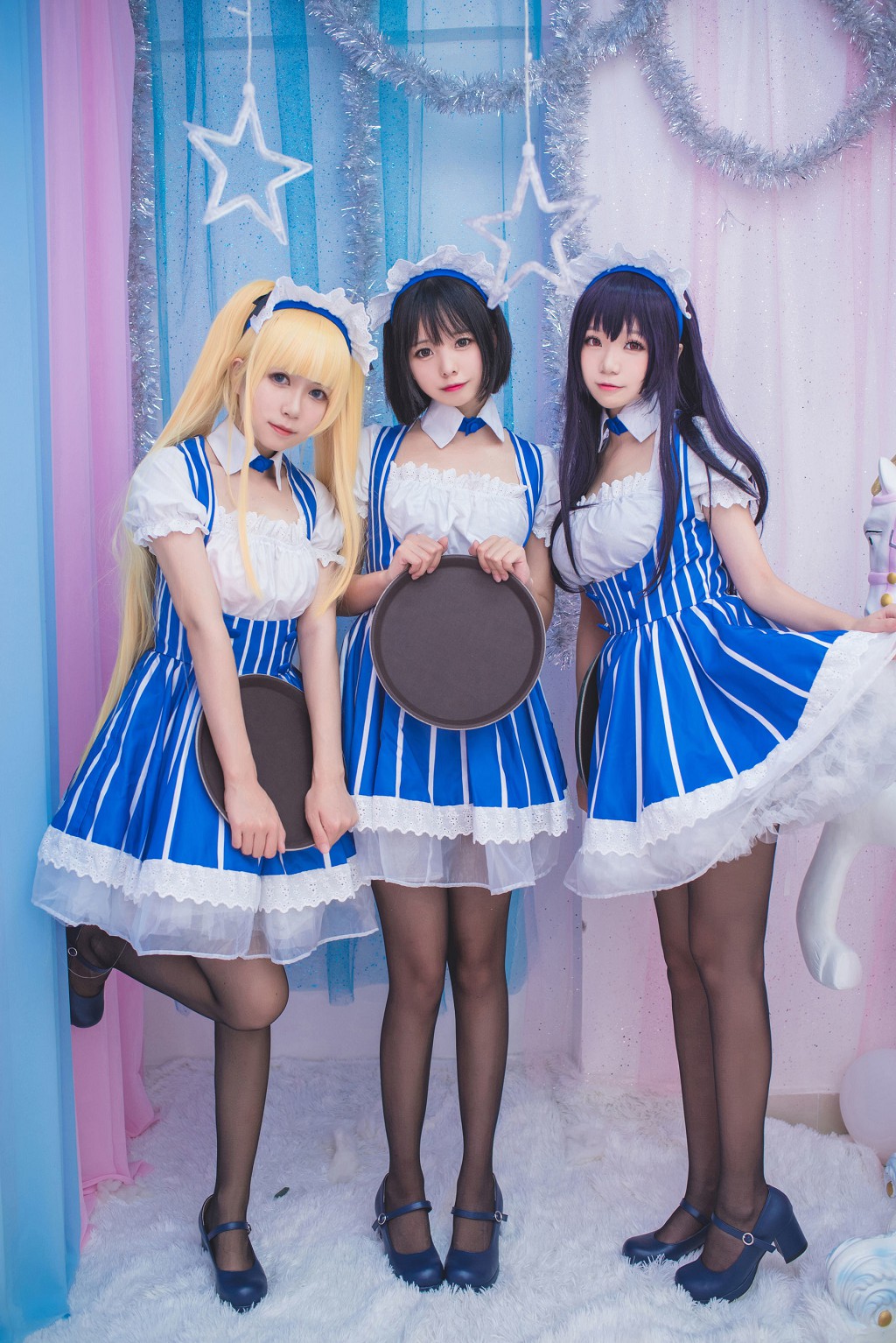 Bạch Kim Saki: Nữ Hầu [COSPLAY Phúc Lợi] Sổ Ảnh [21P