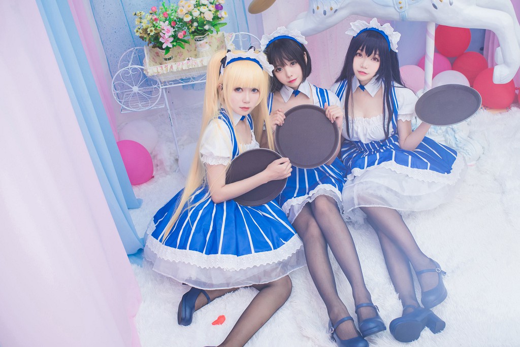 Bạch Kim Saki: Nữ Hầu [COSPLAY Phúc Lợi] Sổ Ảnh [21P