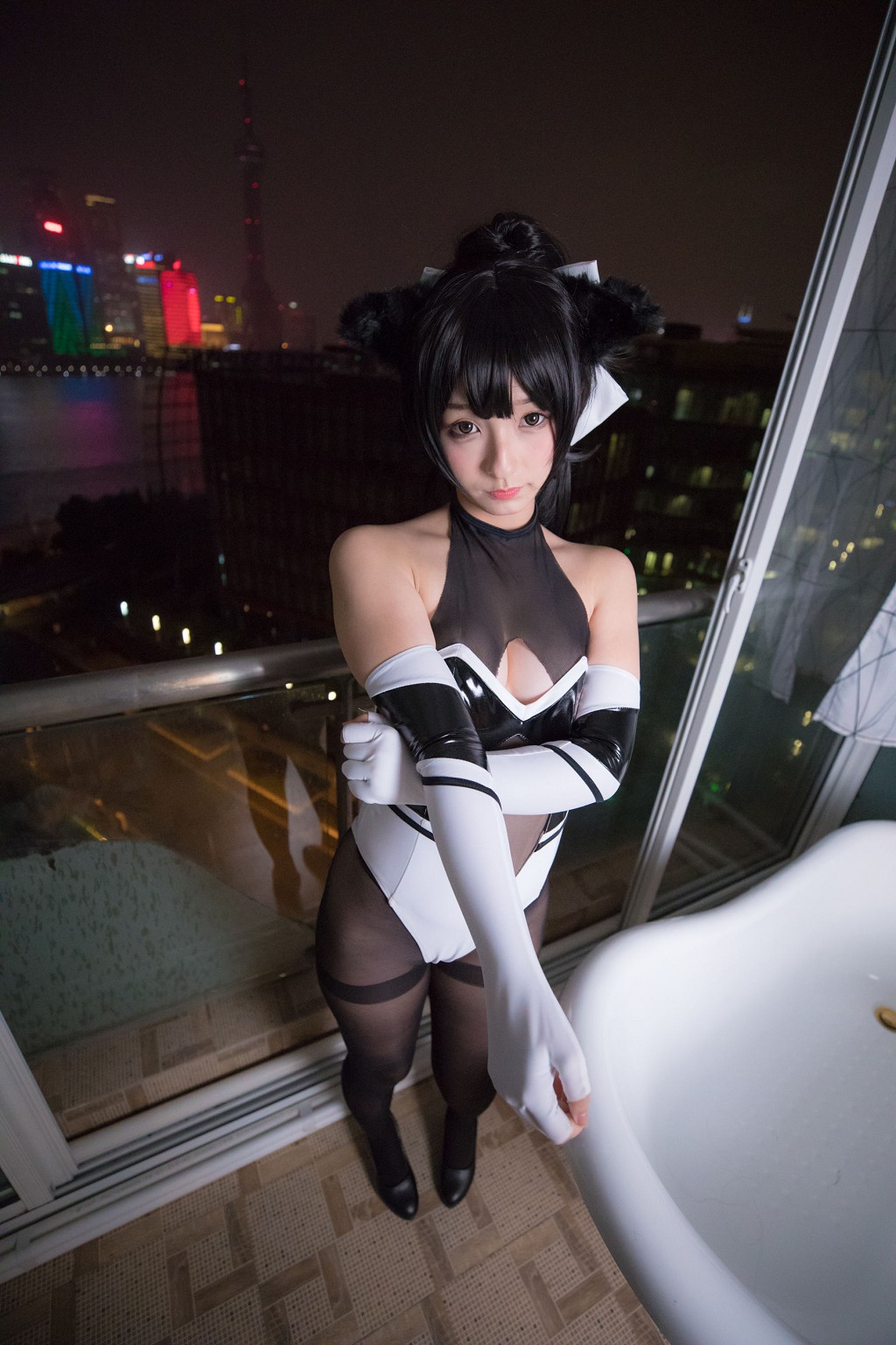 神楽坂真冬《タカオ-タイツ Ver (黒絲)》 [コスプレ美女] 写真集[150P