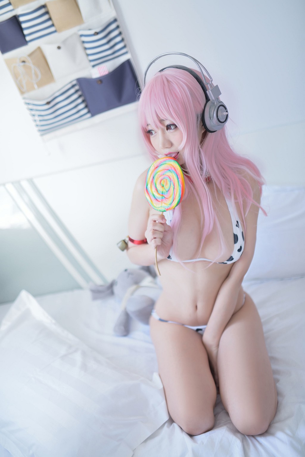 Nagisa Quái Vật Meo 《Super Sonico Soni Tử》 [COSPLAY Người Đẹp] Sưu Tập Ảnh [48 Trang