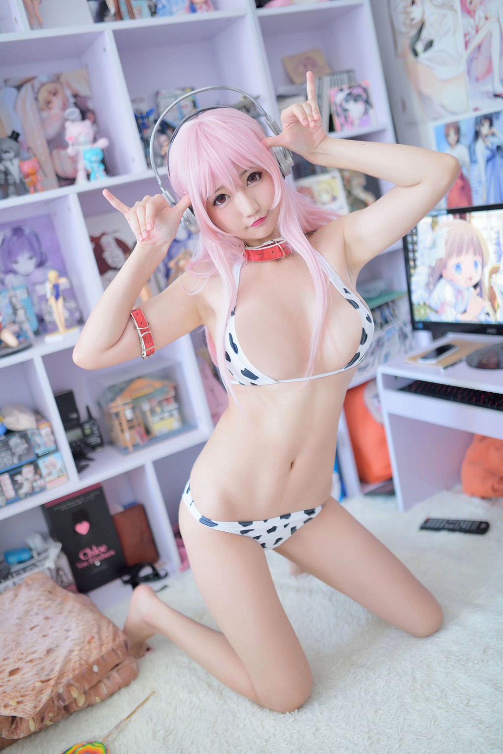 Nagisa Quái Vật Meo 《Super Sonico Soni Tử》 [COSPLAY Người Đẹp] Sưu Tập Ảnh [48 Trang