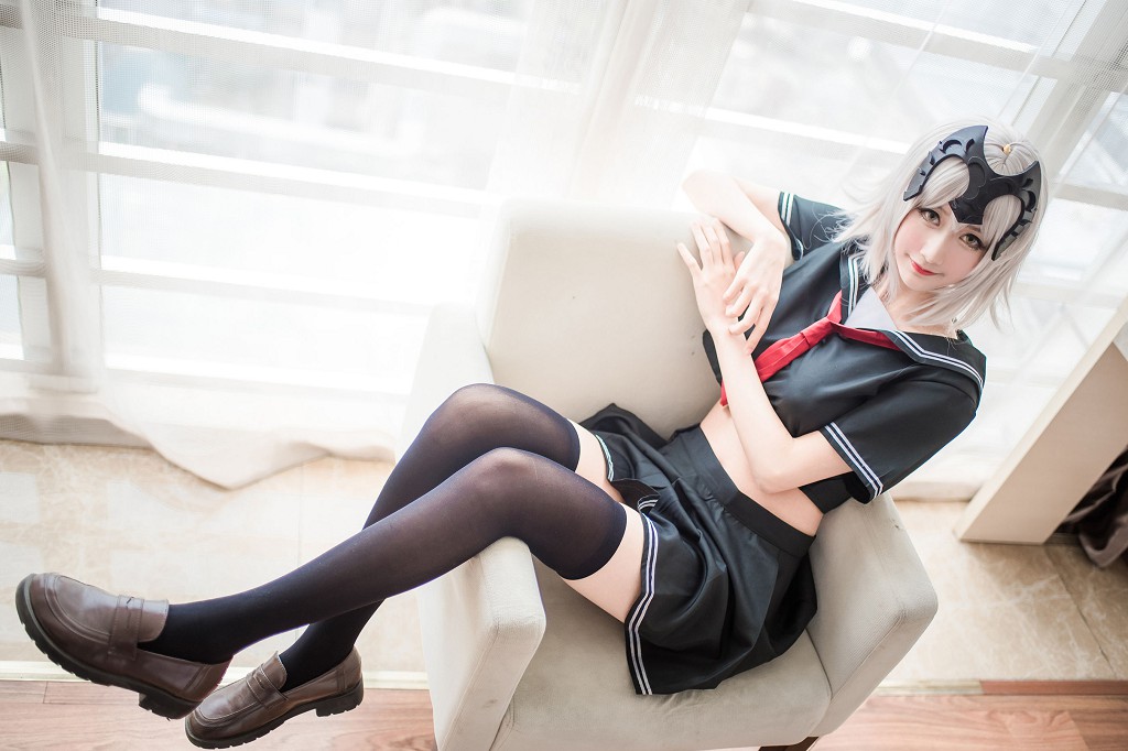 Coser nổi tiếng Mộc Miên Miên OwO 《Jeanne d'Arc (Hắc)》 [Cosplay phúc lợi] Tập ảnh [23P