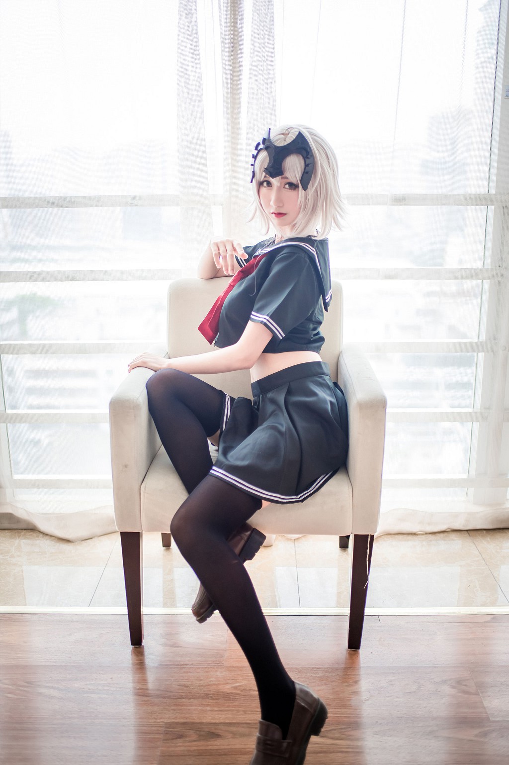 Coser nổi tiếng Mộc Miên Miên OwO 《Jeanne d'Arc (Hắc)》 [Cosplay phúc lợi] Tập ảnh [23P