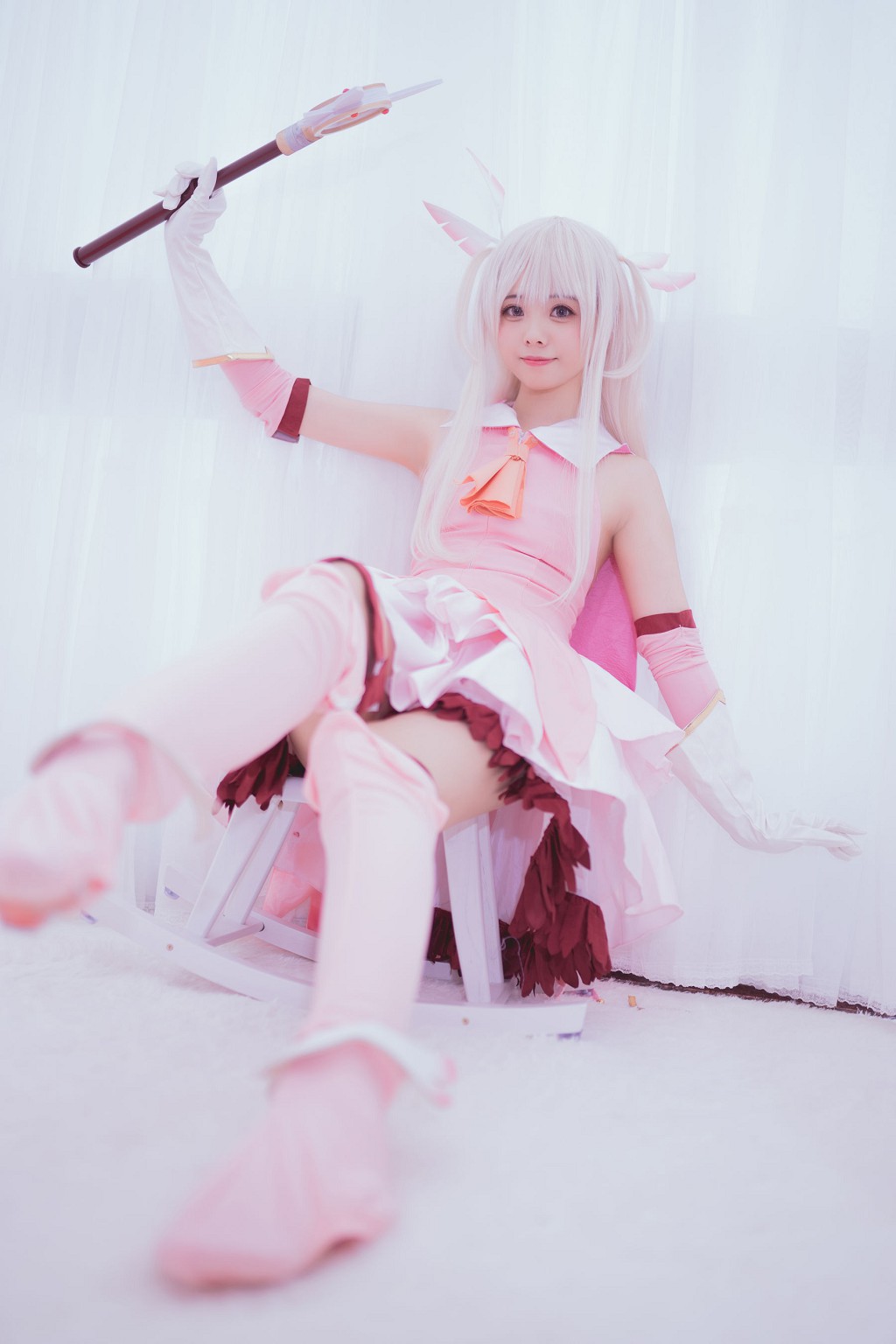 小野妹子w《猫系泳衣+魔法少女伊莉雅+金莲旗袍》 [Cosplay美女] 写真集[34P]