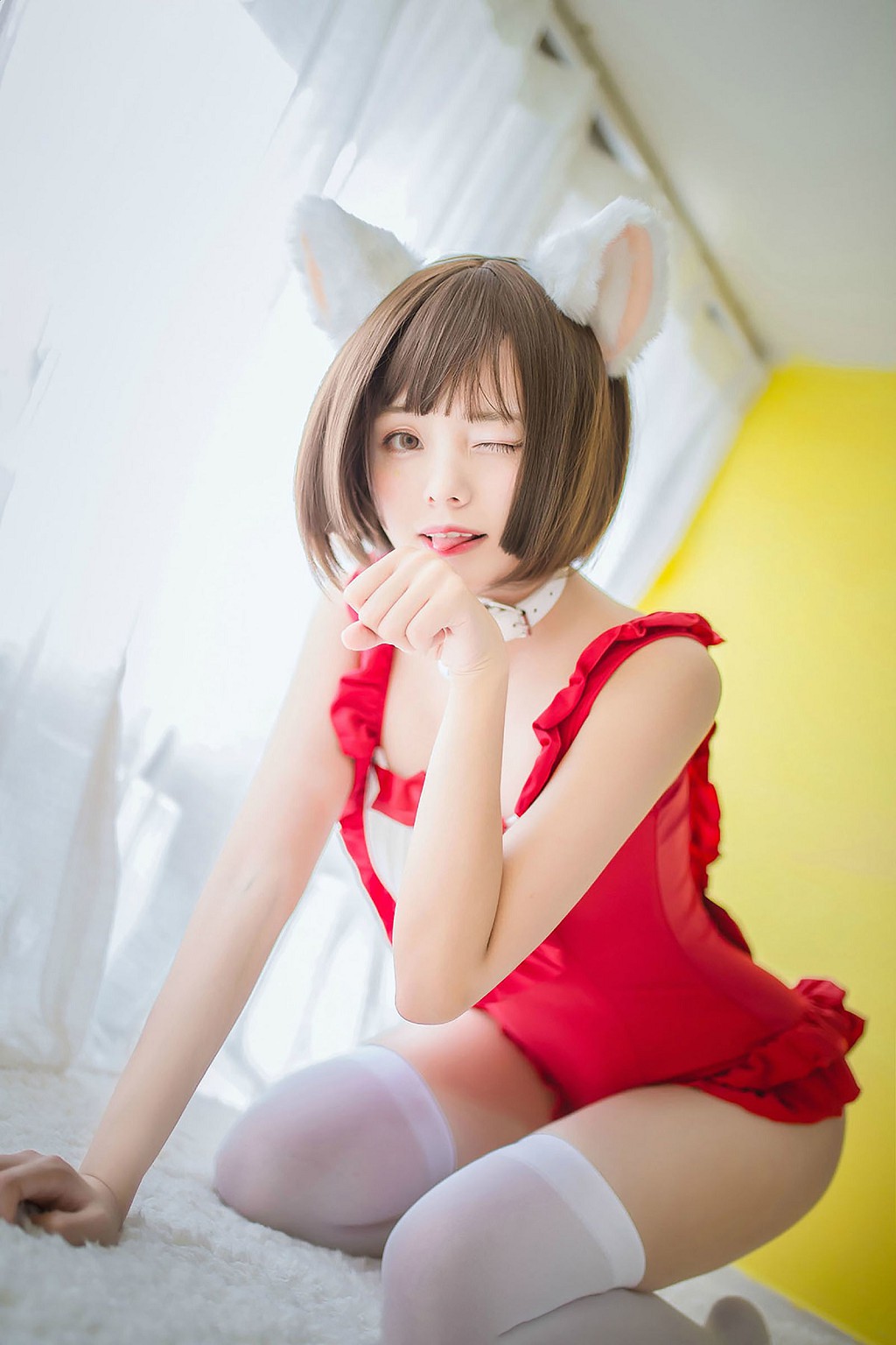 小野妹子w《猫系泳衣+魔法少女伊莉雅+金莲旗袍》 [Cosplay美女] 写真集[34P]