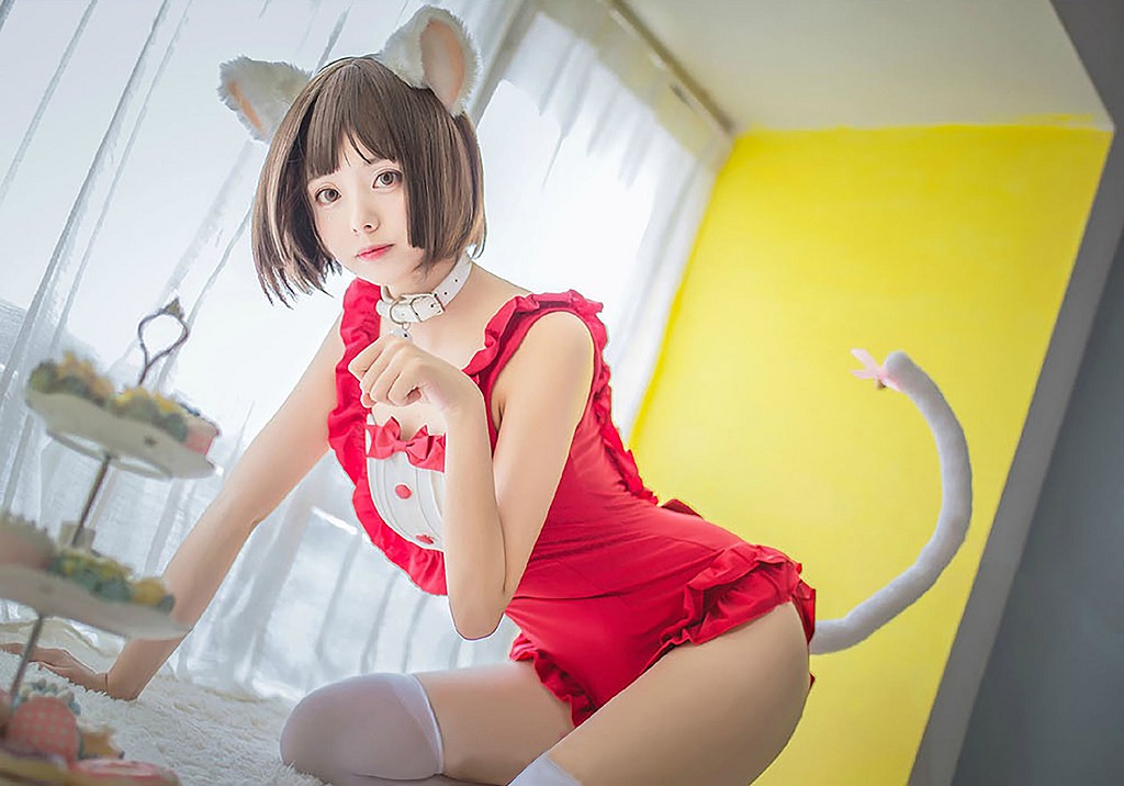 小野妹子w《貓系泳衣+魔法少女伊莉雅+金蓮旗袍》 [Cosplay美女] 寫真集[34P