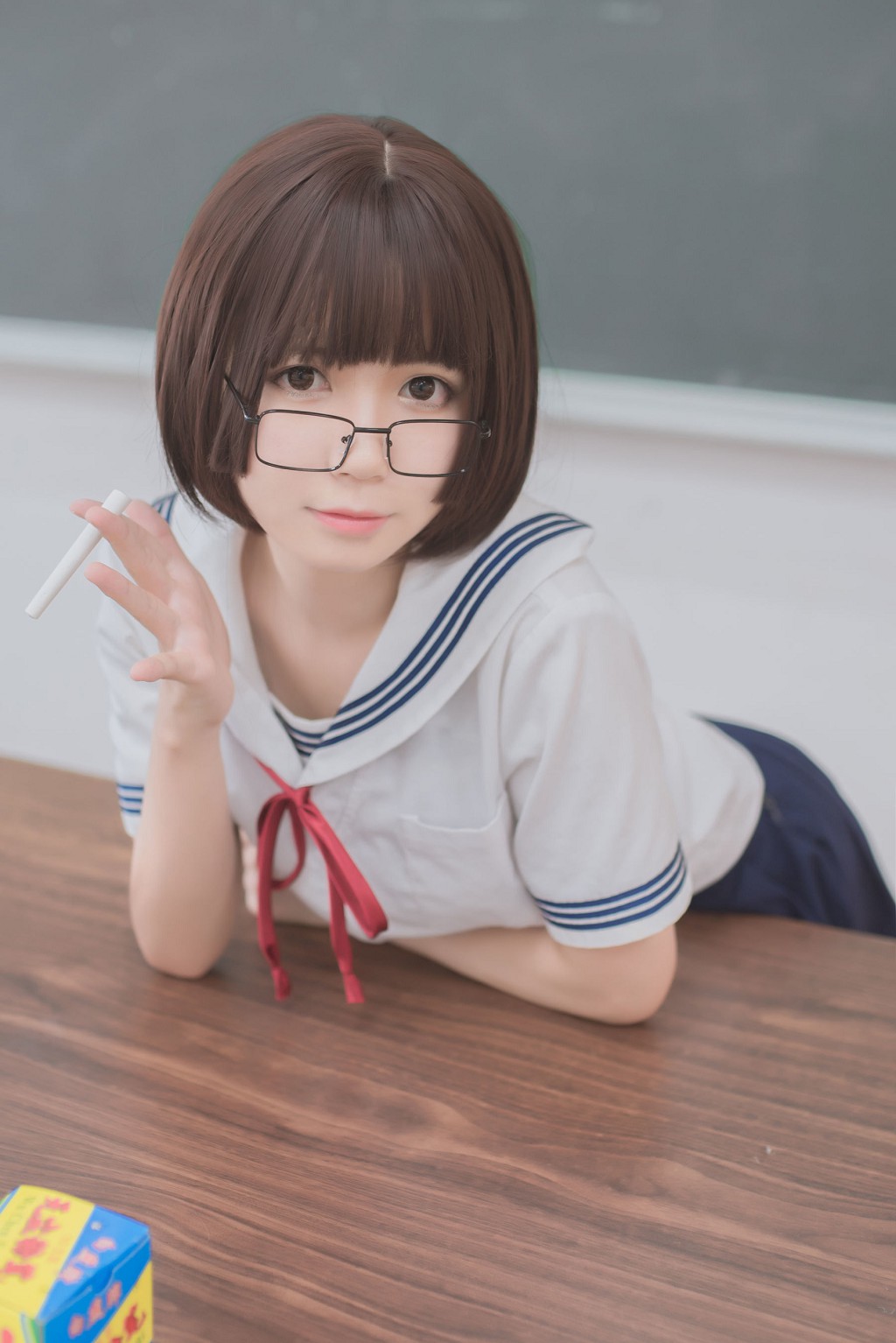 Bai Jin Saki "Mushroom Head Black Silk JK" [Cosplay Welfare] Photo Book [26P