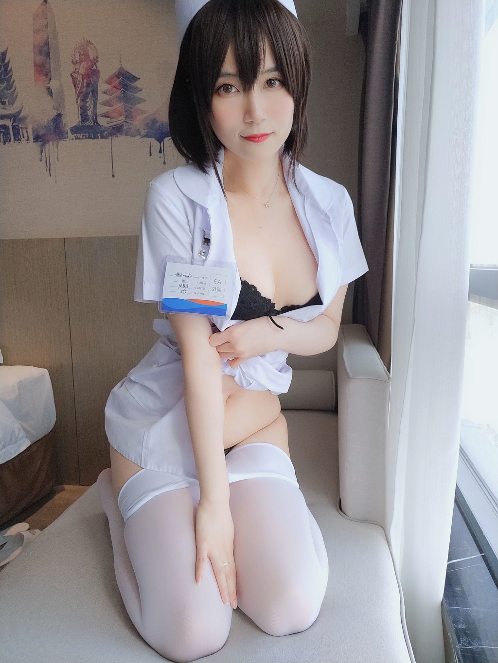 백은81《짧은 머리 작은 간호사》 [Cosplay 소녀] 사진집[37P