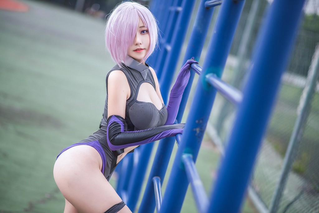 萌妹菌烨tako《アイタケイヌ レーシング FGO ナイグアン 旗袍 マシュ》 [コスプレ美女] 写真集[45P
