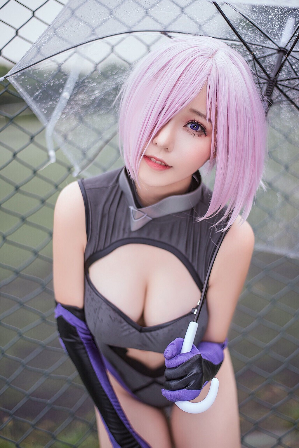 萌妹菌烨tako《アイタケイヌ レーシング FGO ナイグアン 旗袍 マシュ》 [コスプレ美女] 写真集[45P