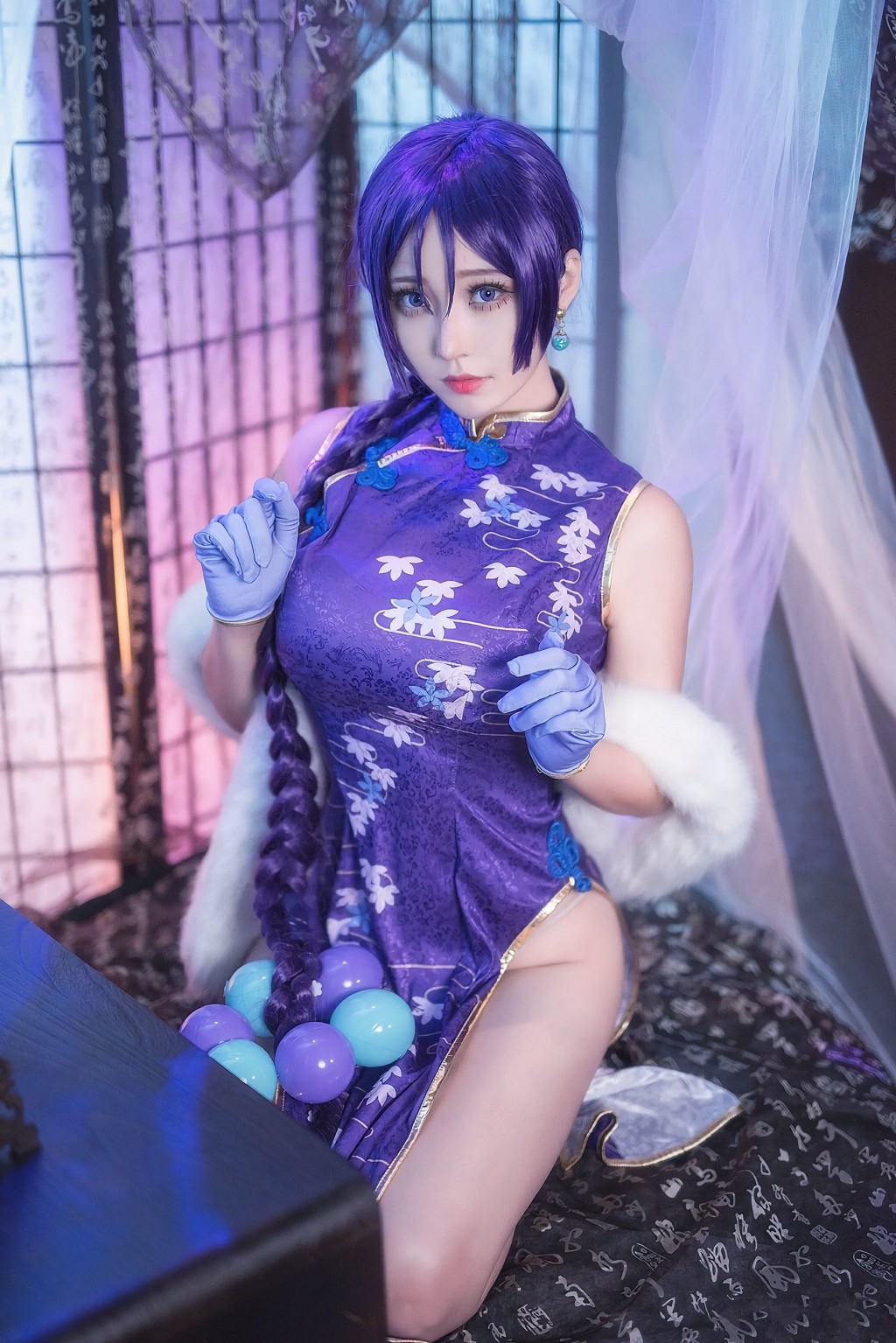 萌妹菌烨tako《爱宕犬赛车FGO奶光旗袍玛修》 [Cosplay美女] 写真集[45P]