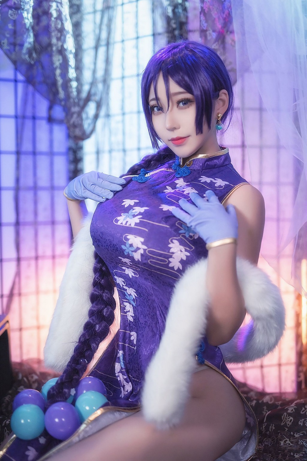 萌妹菌烨tako《爱宕犬赛车FGO奶光旗袍玛修》 [Cosplay美女] 写真集[45P]