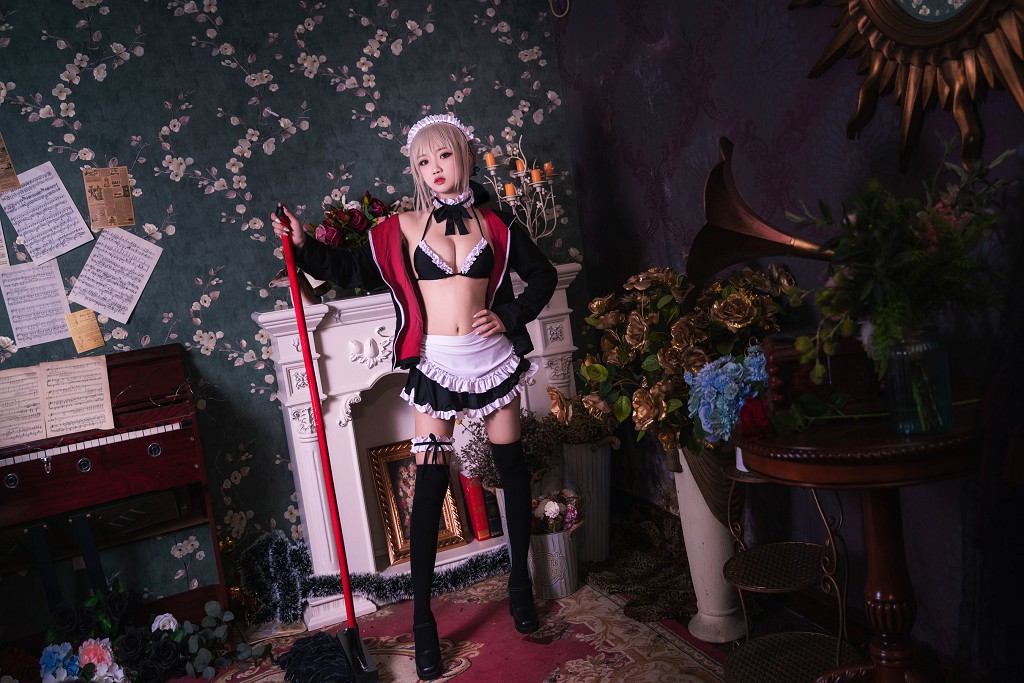 Quỷ Xử Yao có ở không w《Hắc Tơ Nữ Phục》 [Cosplay phúc lợi] Tập ảnh [26P
