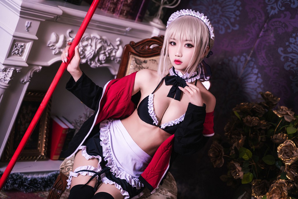 Quỷ Xử Yao có ở không w《Hắc Tơ Nữ Phục》 [Cosplay phúc lợi] Tập ảnh [26P