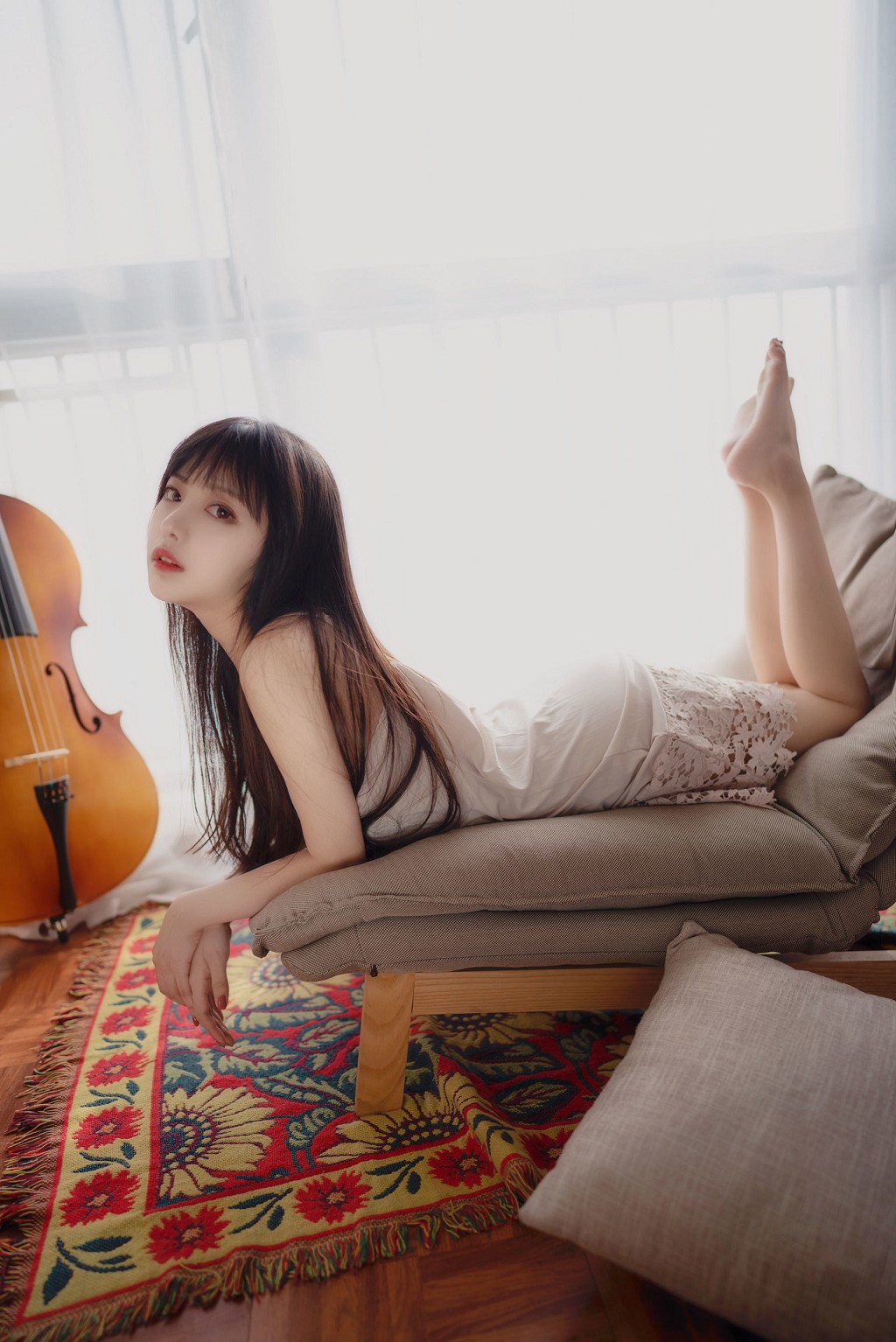 COSER Tiểu Lộc Lộc Shika "Cô Gái Tóc Dài" [Cosplay Phúc Lợi] Sổ ảnh [41P