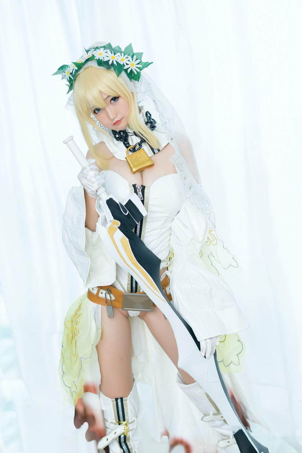 納格薩魔物女《白衣騎士》 [Cosplay美女] 寫真集[45P