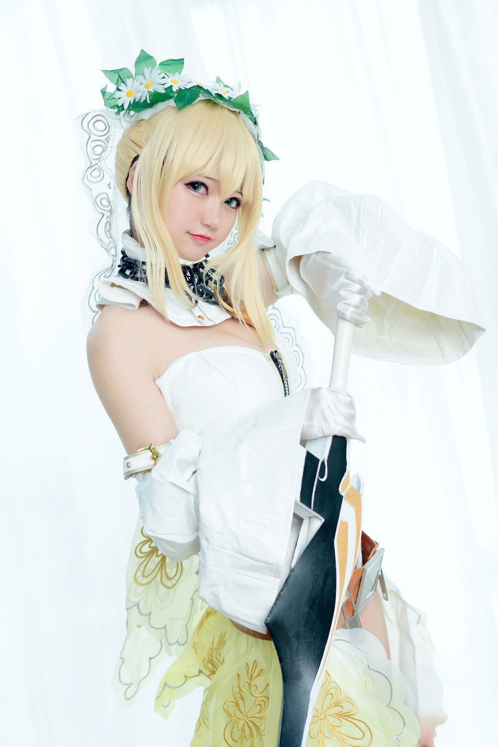 納格薩魔物女《白衣騎士》 [Cosplay美女] 寫真集[45P