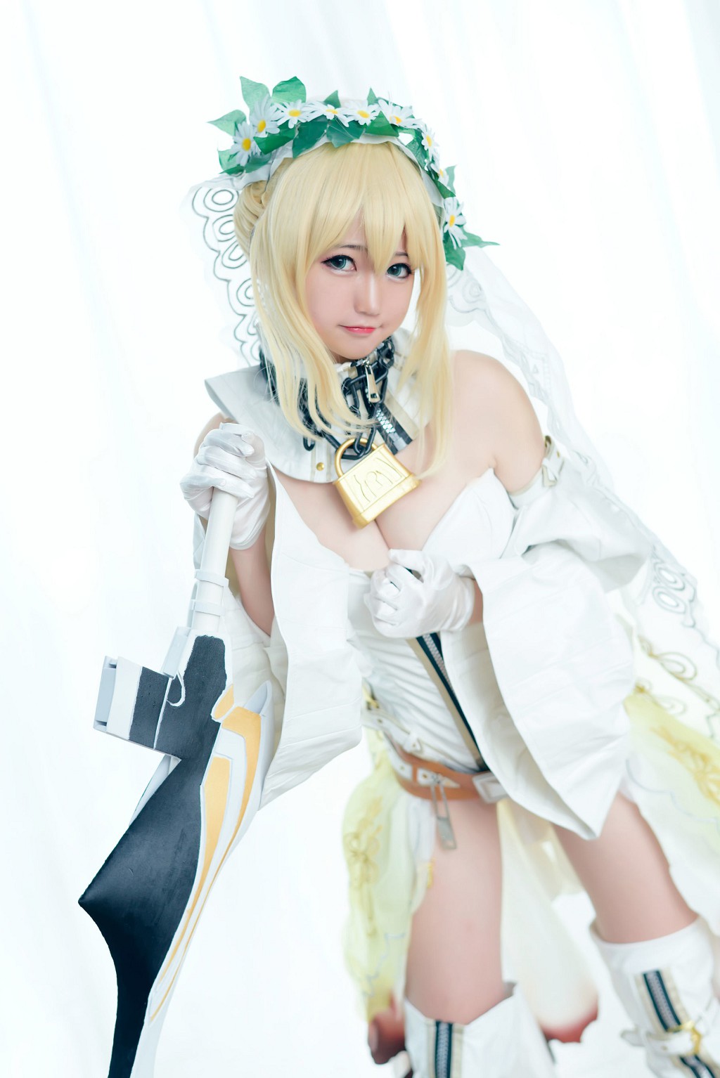 納格薩魔物女《白衣騎士》 [Cosplay美女] 寫真集[45P