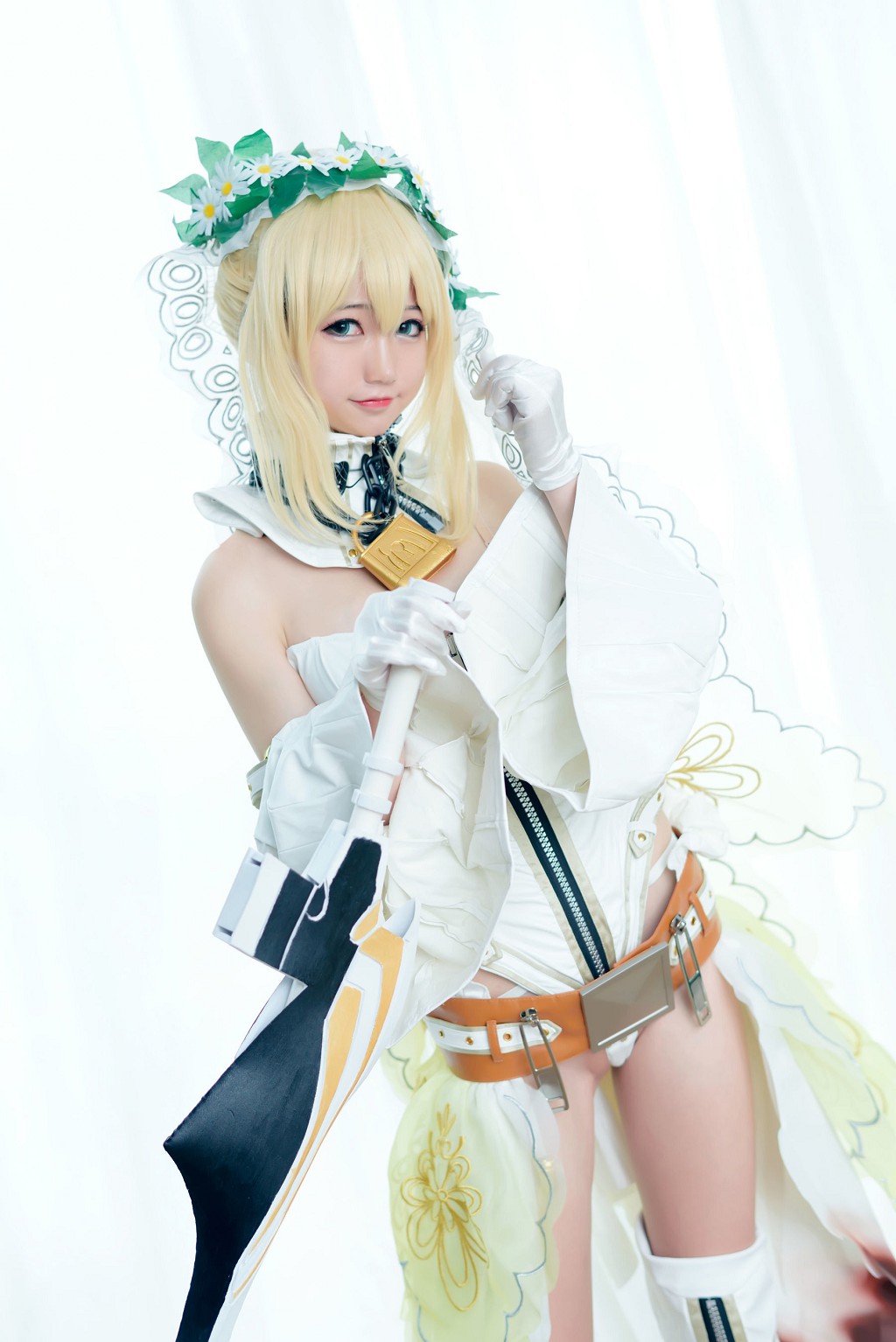 納格薩魔物女《白衣騎士》 [Cosplay美女] 寫真集[45P