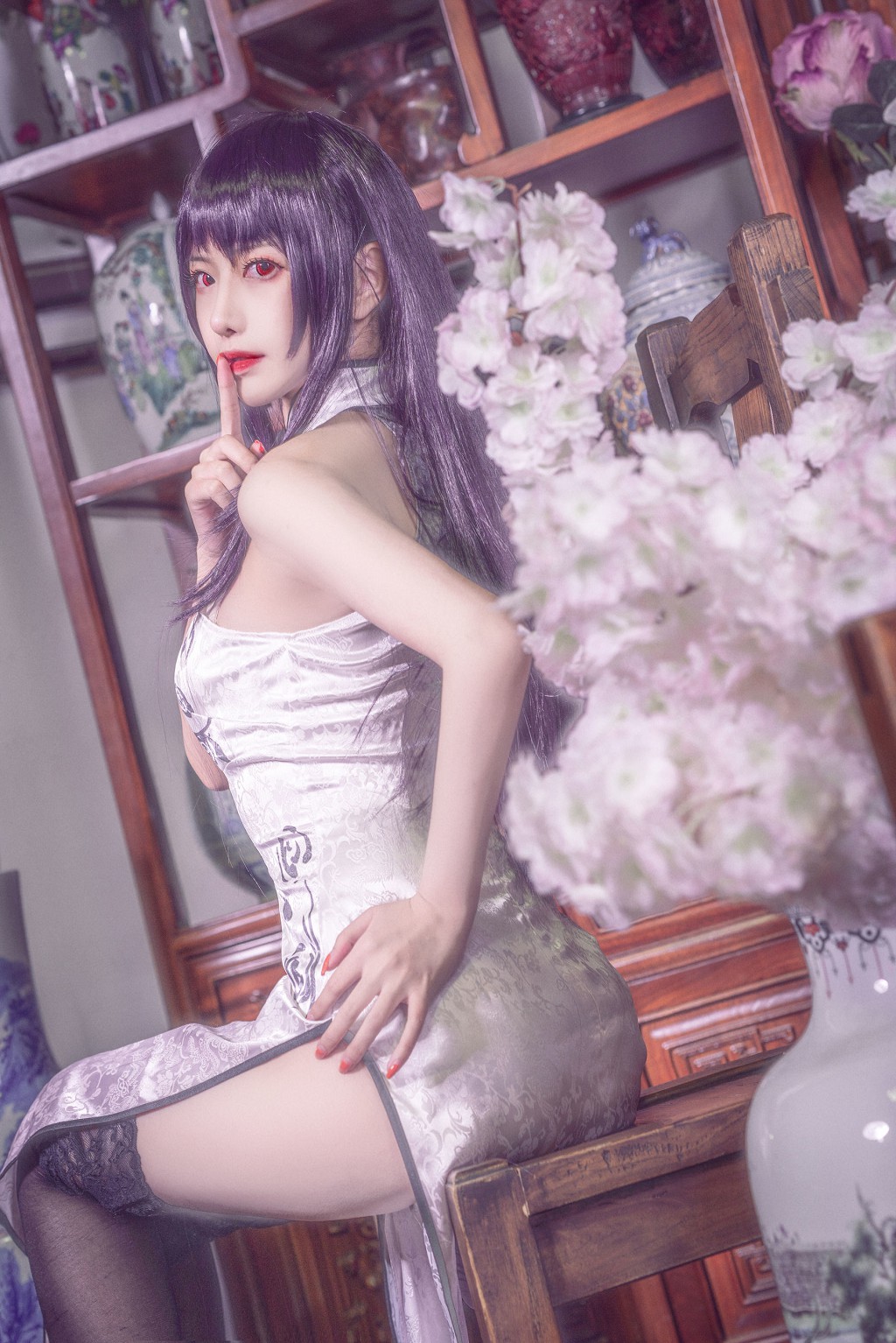 希卡小鹿鹿《學姐旗袍》 [Cosplay福利] 寫真集[13P