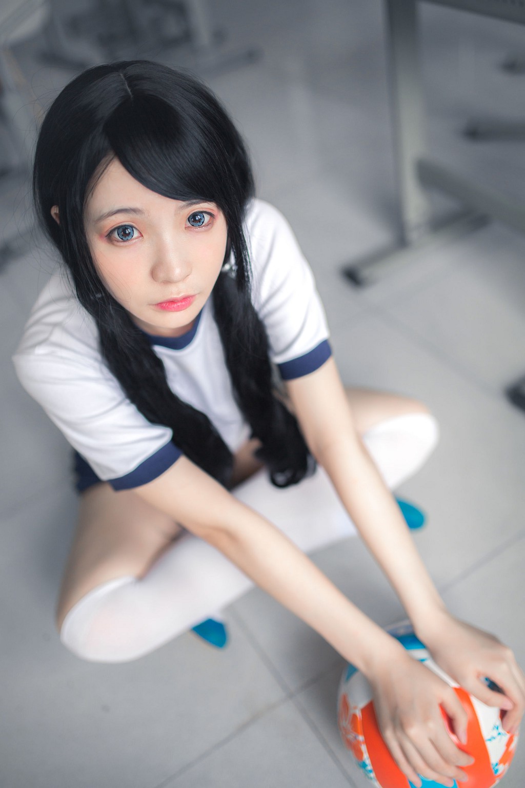 Feng Mao ss: Áo thể dục trắng tơ [ belle ta Cosplay] Bộ sưu tập ảnh [46P