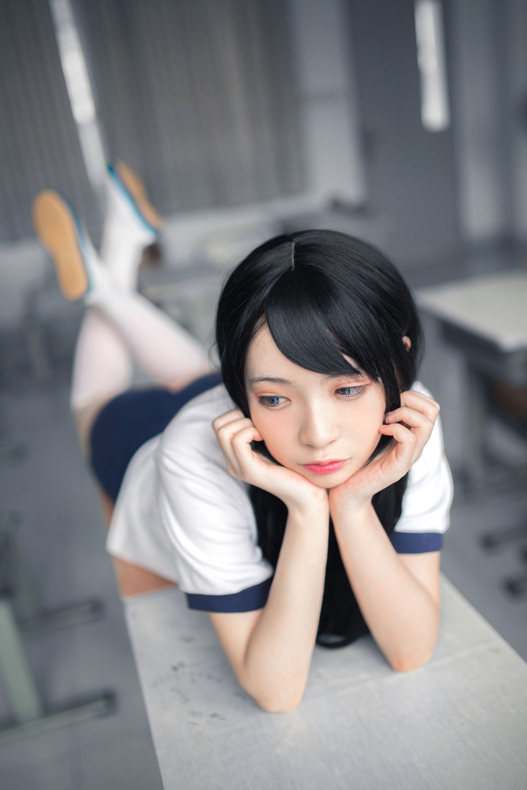 Feng Mao ss: Áo thể dục trắng tơ [ belle ta Cosplay] Bộ sưu tập ảnh [46P