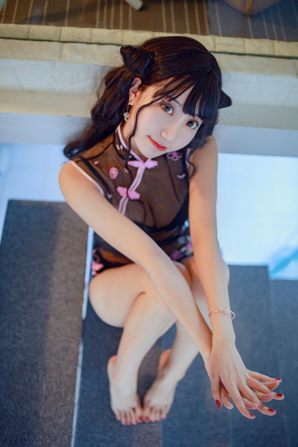 Coser Heichuan "Aitang Bunny Girl Little Devil Cheongsam" [Cosplay Girl] Photo Collection [36P
