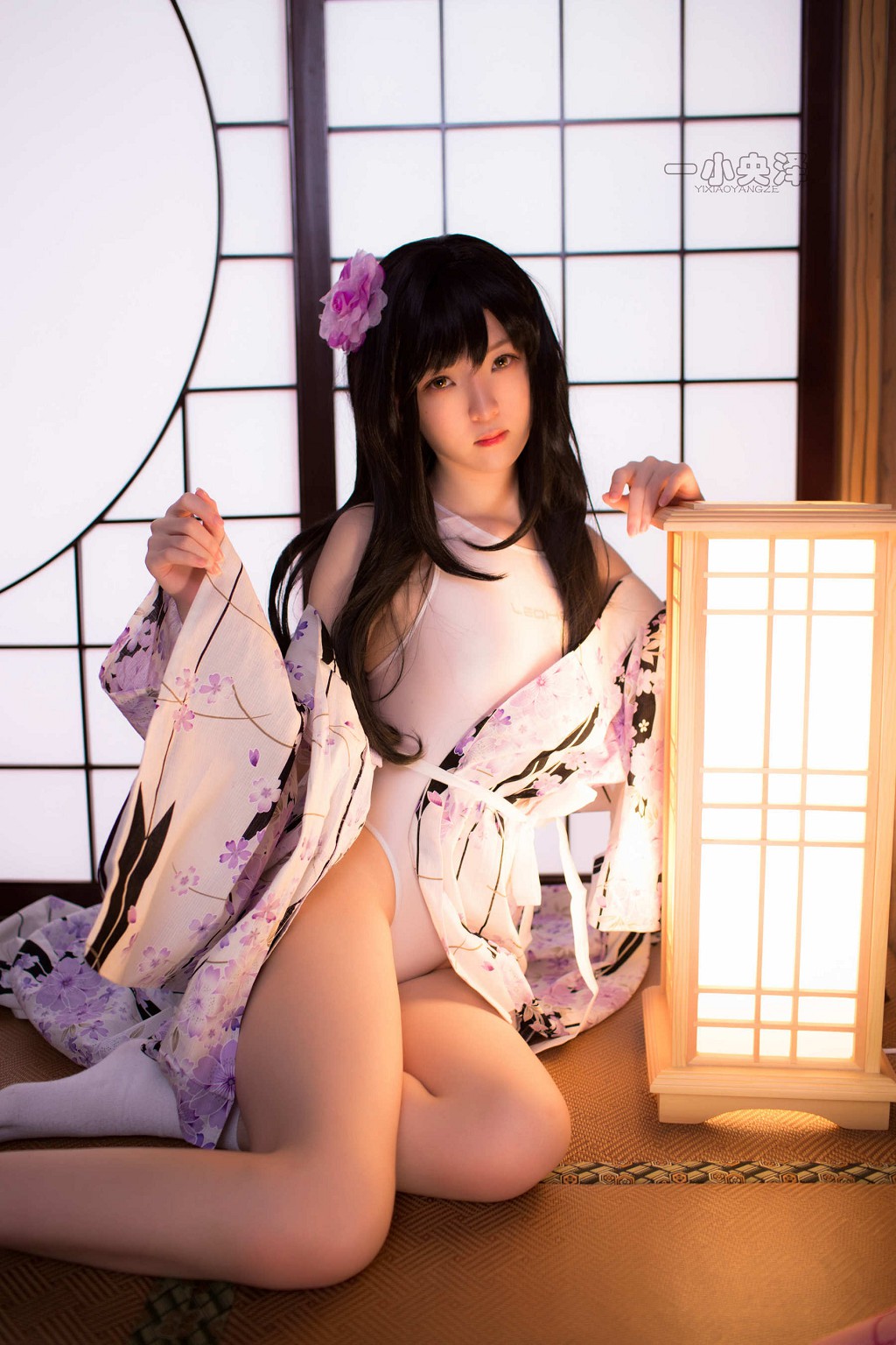 Yi Xiao Yang Ze 《Áo kimono và tất ngắn》 [Cosplay mỹ nữ] Tập ảnh [41P