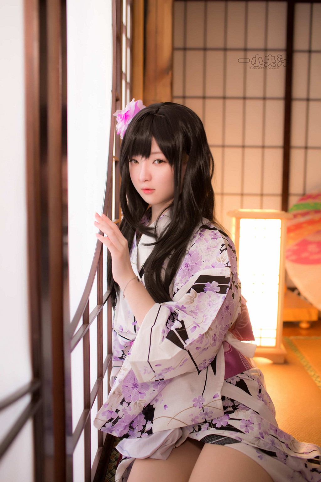 Yi Xiao Yang Ze 《Áo kimono và tất ngắn》 [Cosplay mỹ nữ] Tập ảnh [41P