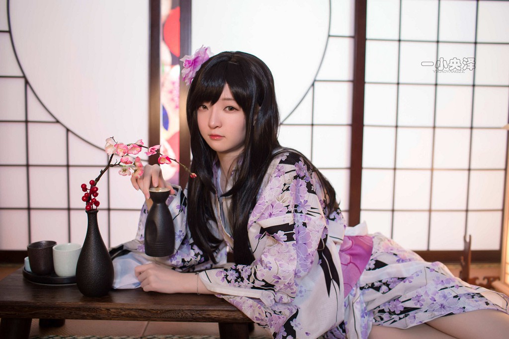 Yi Xiao Yang Ze 《Áo kimono và tất ngắn》 [Cosplay mỹ nữ] Tập ảnh [41P