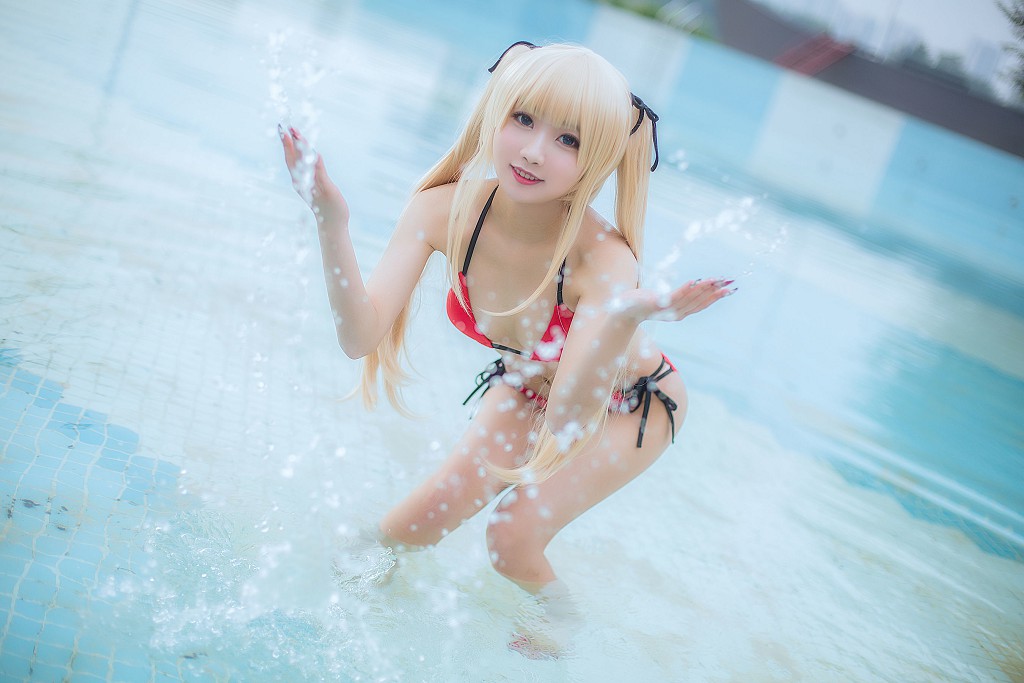 Quỷ Xúc Yao: 《Gái thỏ quán bar - Phù thủy bơi》 [Cosplay phúc lợi] Tập ảnh [35P