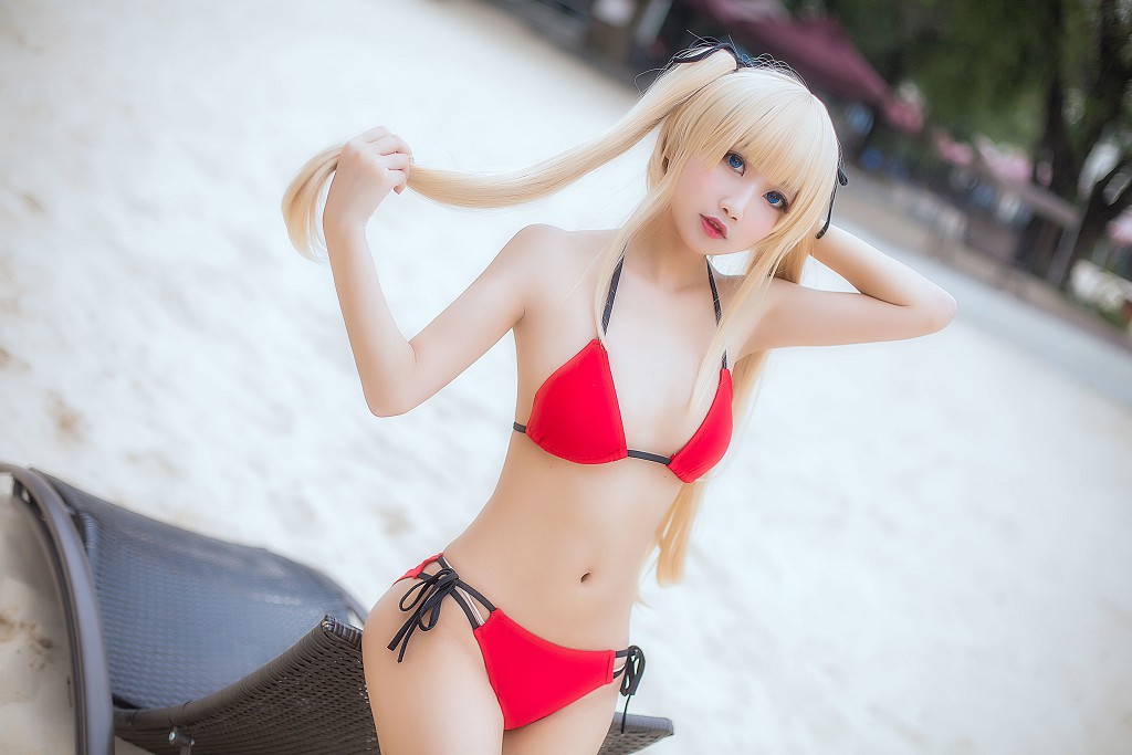 Quỷ Xúc Yao: 《Gái thỏ quán bar - Phù thủy bơi》 [Cosplay phúc lợi] Tập ảnh [35P